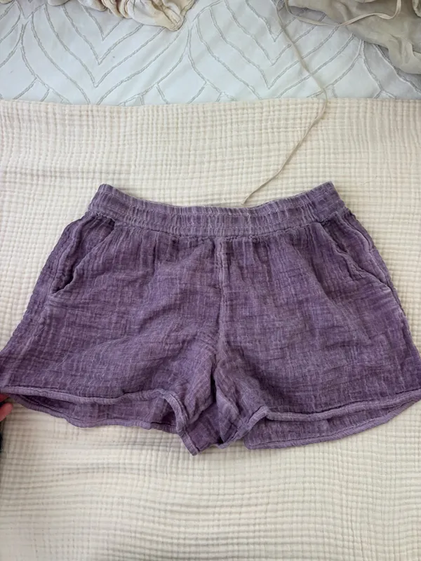 Washed Purple Shorts Size XS - Image 3