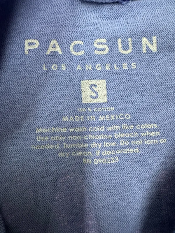 Pacsun Social Anxiety Graphic Short Sleeve Purple Tee Size Small - Image 3