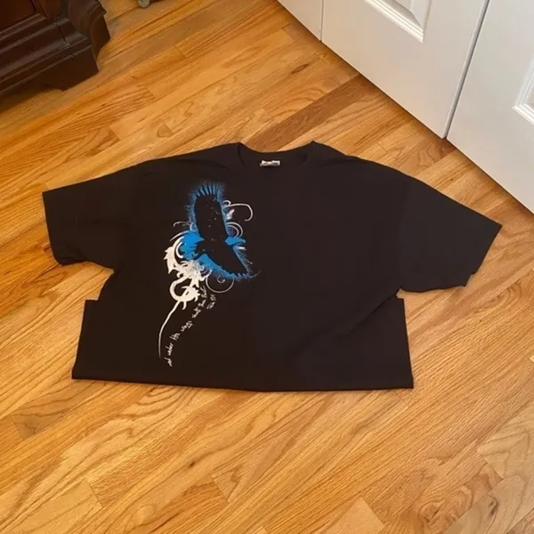 Hanes T-Shirt Under His Wings T Shirt Size XL - Image 3