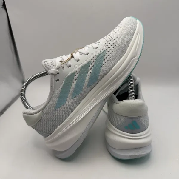 Adidas Women's Sz 6 Supernova Rise Shoes White‎ Linen Green Metallic New - Image 5