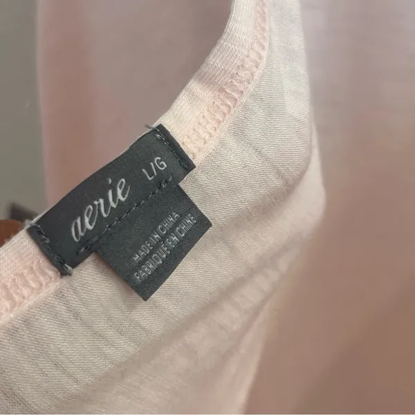 NWT Aerie Light Pink Open Back Tie Tank Top Large - Image 4