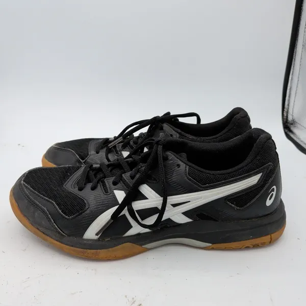 Asics Gel-Rocket 9 Womens‎ 8.5 Black White Gum Indoor Court Shoes 1072A034 - Image 2