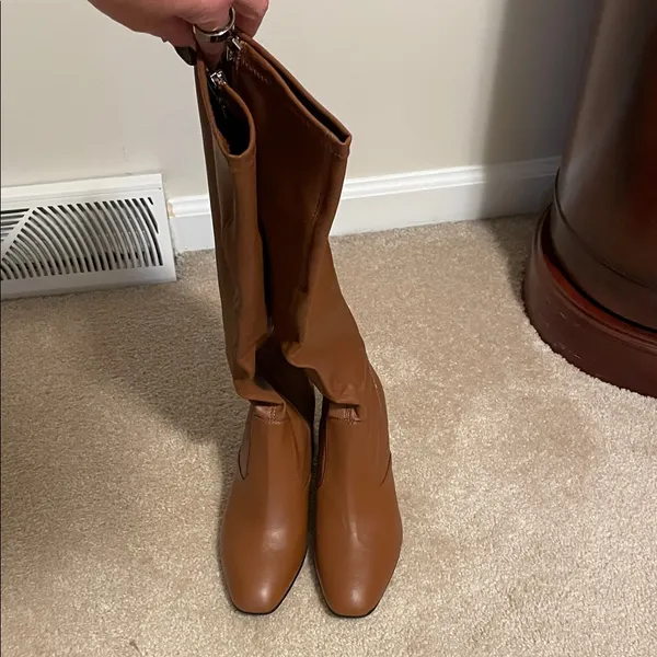 Franco Sarto Brown Knee-High Women's Boots Wide Calf - Image 2