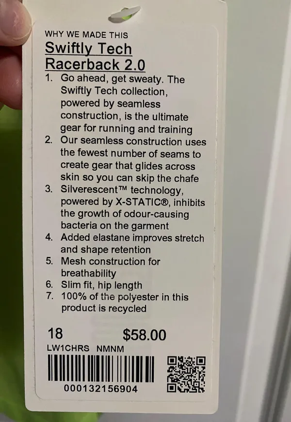 Lululemon NWT  Swiftly Tech 2.0 - Image 3