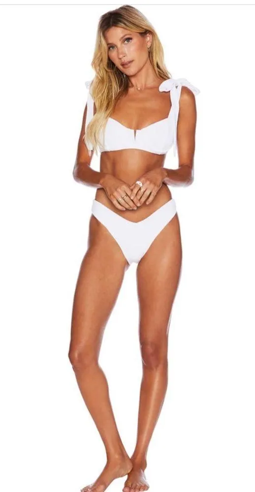 Beach Riot Blair Underwire Bikini Top, White, Small, $118 - Image 3