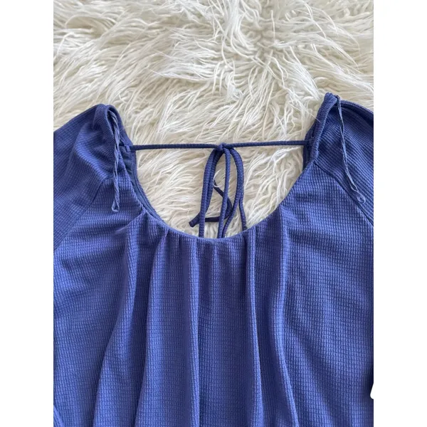 Free People We The Free Bondi Thermal Long Sleeve Top True Blue Size XS - Image 6