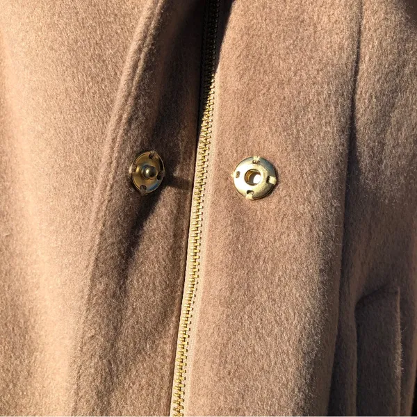 COLE HAAN WOOL BLEND FULLY LINED COAT WITH SHAWL HOOD and POCKETS SIZE 6 - Image 5