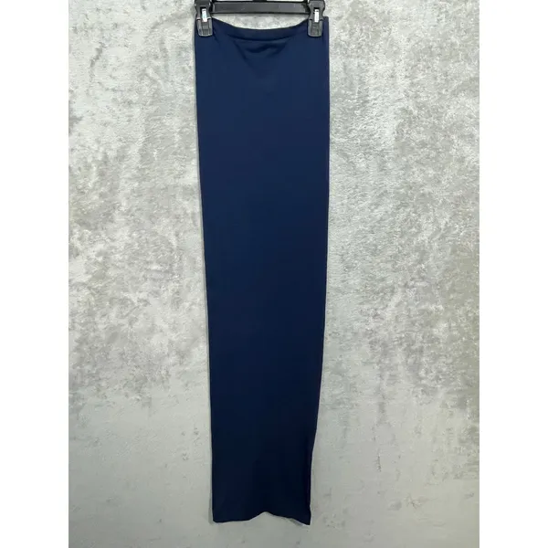 Wolford Fatal Convertible Tube Maxi Dress XS Blue Strapless Elegant Classic Glam - Image 2