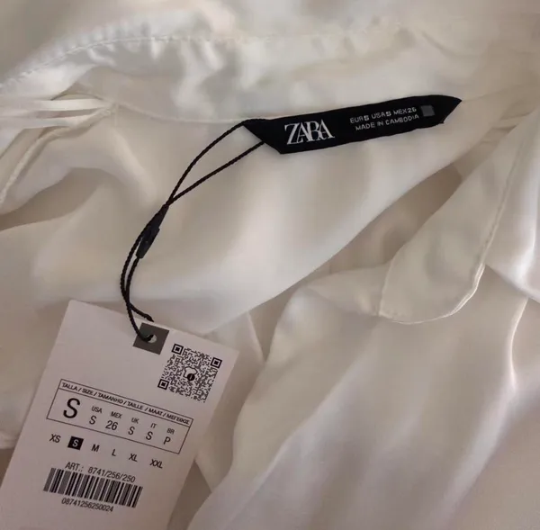 ZARA Satin Button Down - Image 2