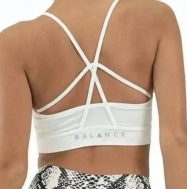 Balance Athletica Vitality White Sports Bra - Image 3