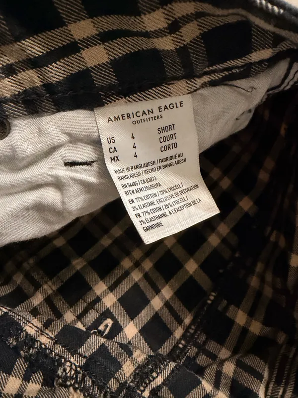 American Eagle Plaid jean - Image 4
