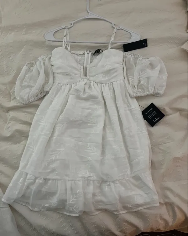 Lulus White Graduation Dress - Image 5