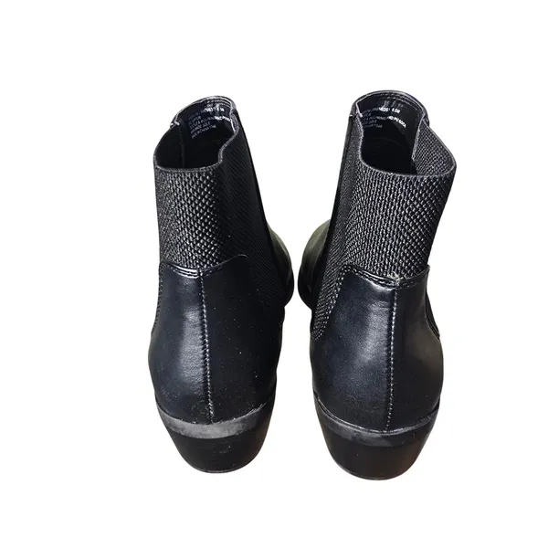 Steve Madden Premium Black‎ Chelsea Ankle Boots Low Block Heel Womens 8.5 - Image 3