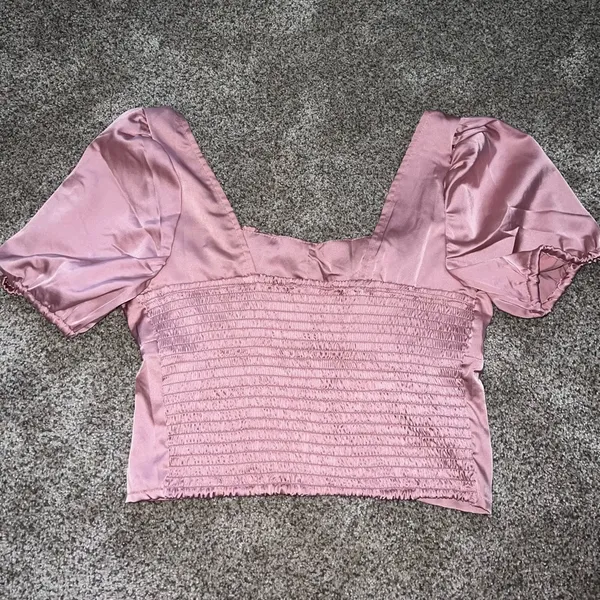 Love Tree pink silk top - Image 3