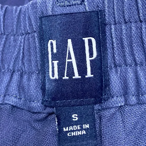 Gap Women's Blue High Waisted Tapered Carrot Jogger Career Trousers Pants Size S - Image 4