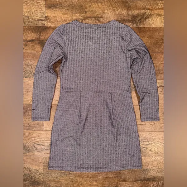 Patagonia Women’s Long Sleeve Dress | Gray Herringbone | Size Medium - Image 6
