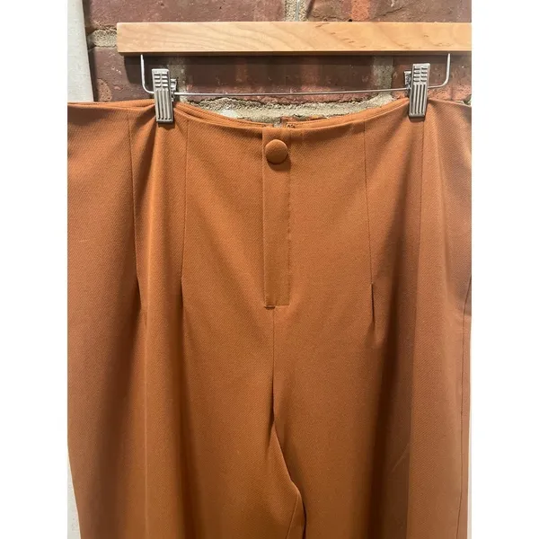Express Highrise Minimalist Earth Tone High-Rise Culotte Pants Size 12 - Image 6