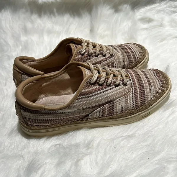 UGG Australia Eyan Canvas Sneakers Rose 9.5.‎ B71 - Image 9