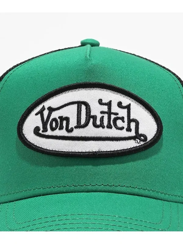NWT Authentic Von Dutch Green & Black Trucker Hat ~ with authentic hologram! - Image 2