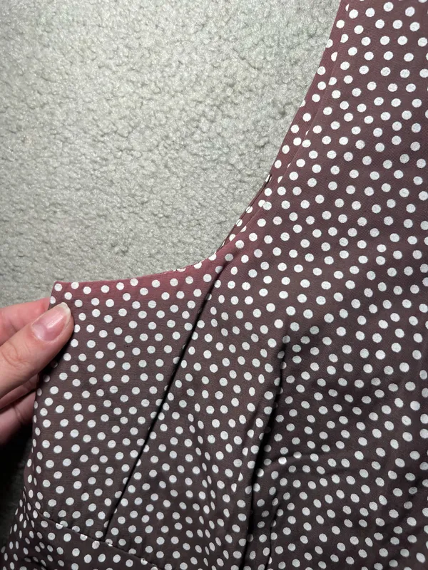 Vintage 90s Made in the USA Alyn Paige Maxi Polka Dot Dress - Image 7