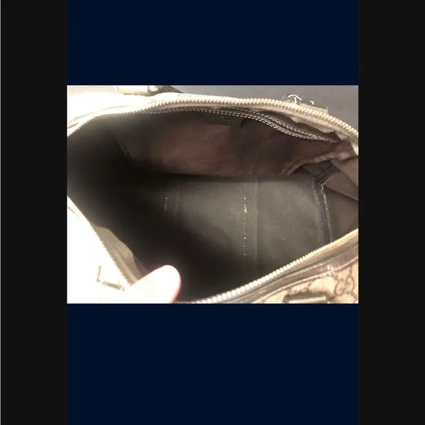 Authentic Gucci Brown and Bronze Supreme GG monogram Boston Bag - Image 6