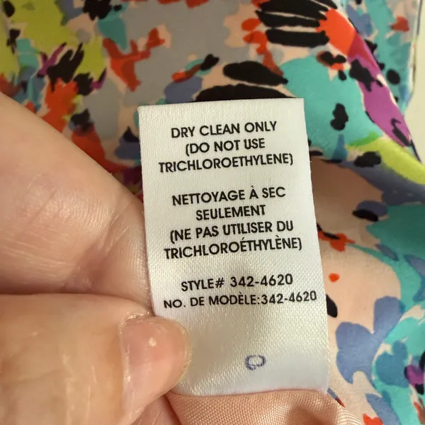 NANETTE LEPORE | Silk Psychedelic Floral Square Neck Cocktail Dress Size 2 - Image 8