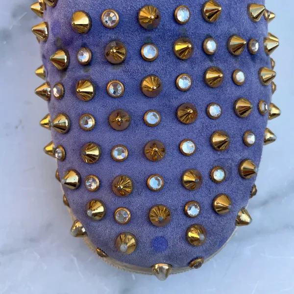 Roller 1C1S crystal studded suede slip-on sneaker size 36 - Image 9