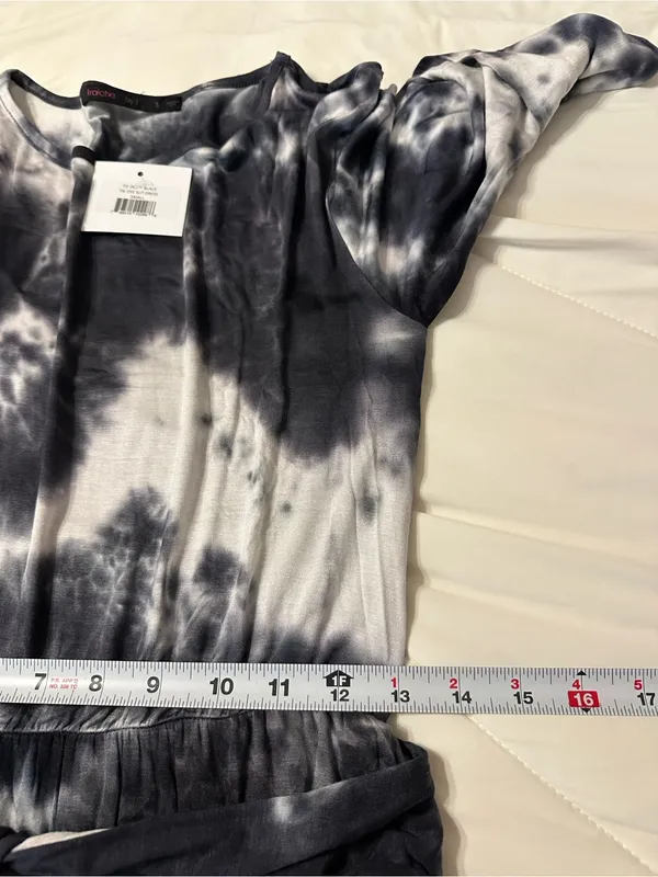Fraiche by J Tie-Dye Long Sleeve Midi Slit Dress with Waist Tie - NWT - Size S - Image 13