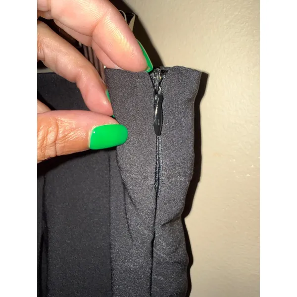 Edikted Black Pleated Tennis Skort Mini Skirt with Built-in Shorts M Goth Preppy - Image 3