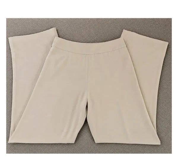Giorgio Armani Vintage beige wide leg trousers - Image 4