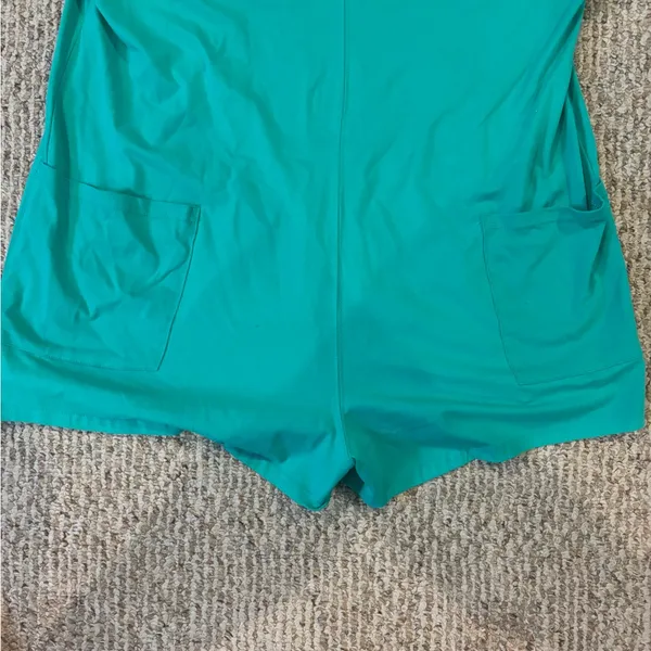 NWT Teal Women's Athletic Romper XL Green - Image 3