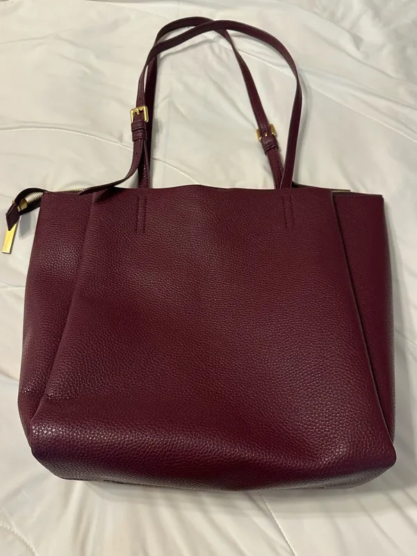 Thacker Anya Burgundy Tote Bag - Women's Shoulder Bag - Image 3