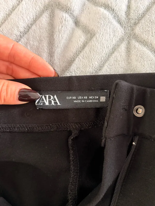 ZARA Flare Pants Black stretch - Image 5