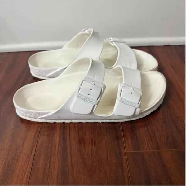 Women Arizona Essentials EVA in Color White I BIRKENSTOCK size 7 - Image 2