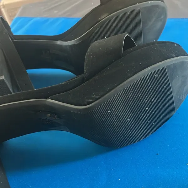 FINAL MARKDOWN Black Women's Heeled Sandals 7 1/2 - Image 4