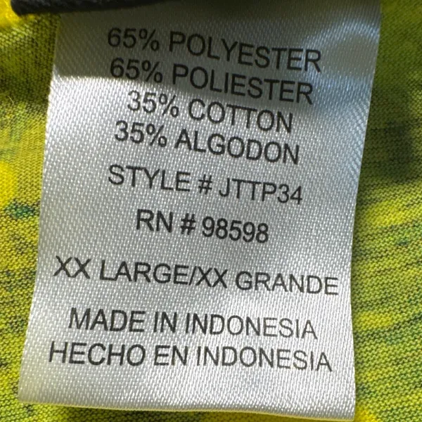 I.G. Sport XX Large Yellow Green Hibiscus‎ Floral Sleeveless Maxi Dress - Image 4