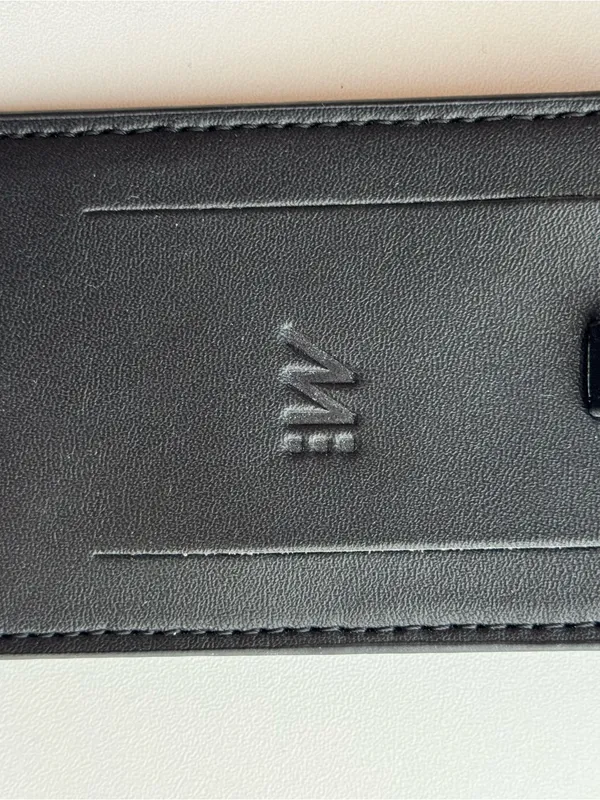 Monos Premium Vegan Leather Luggage Travel Tag - Midnight Black - New w/o bag - Image 5