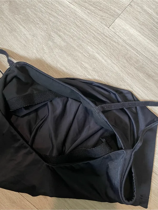 Classic Black Spaghetti Strap Cami - Image 2