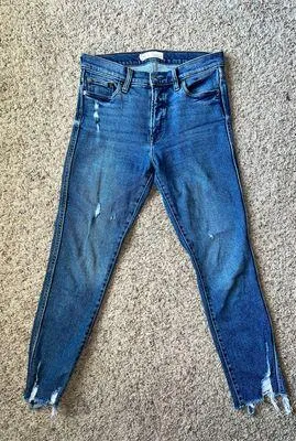 High Waisted Slim Straight Jeans - Image 5