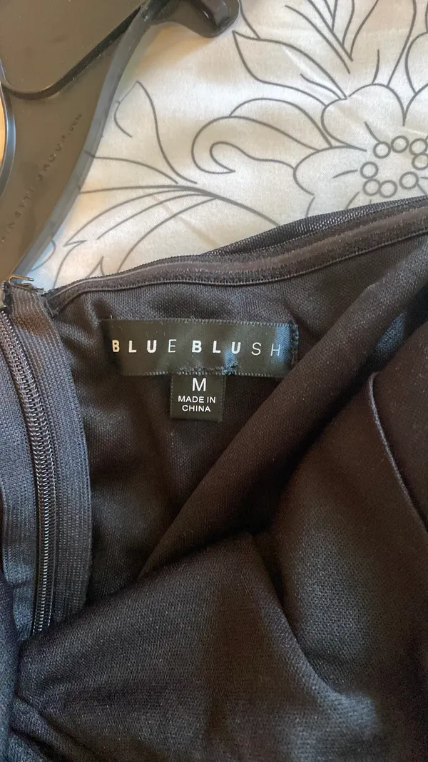 Blue Blush Black strapless mini dress - Image 2