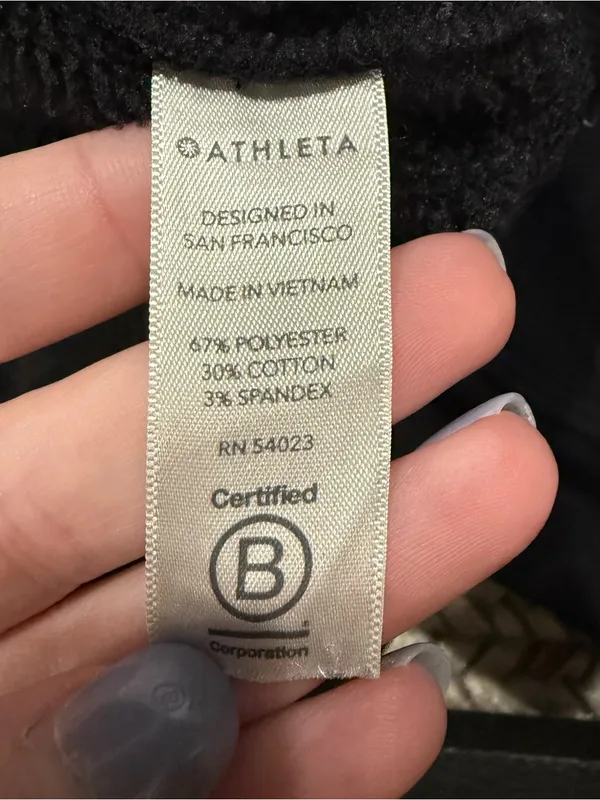 Athleta Black Cozy Karam 1/4 Zip Pullover - Image 8