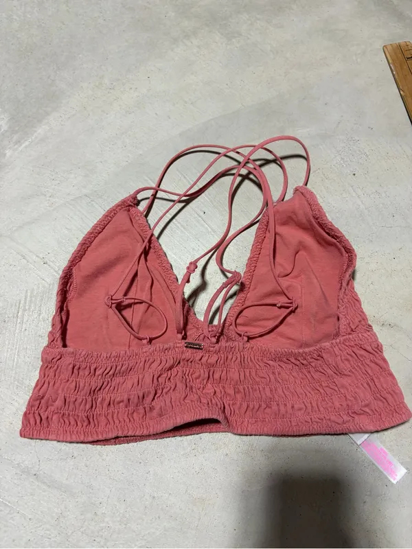 Victoria’s Secret pink Smocked Mauve Bralette medium - Image 6