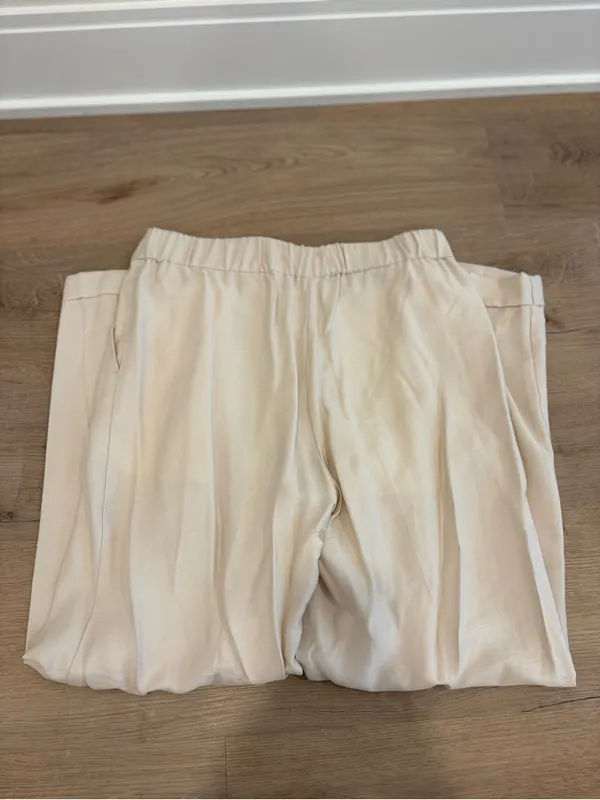 LOFT Cream Straight-Leg Dress Pants Size XS - Image 5