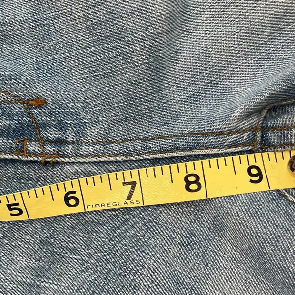 7 For All Mankind Dojo Wide Leg Flare Jeans Light Wash Denim - Image 11