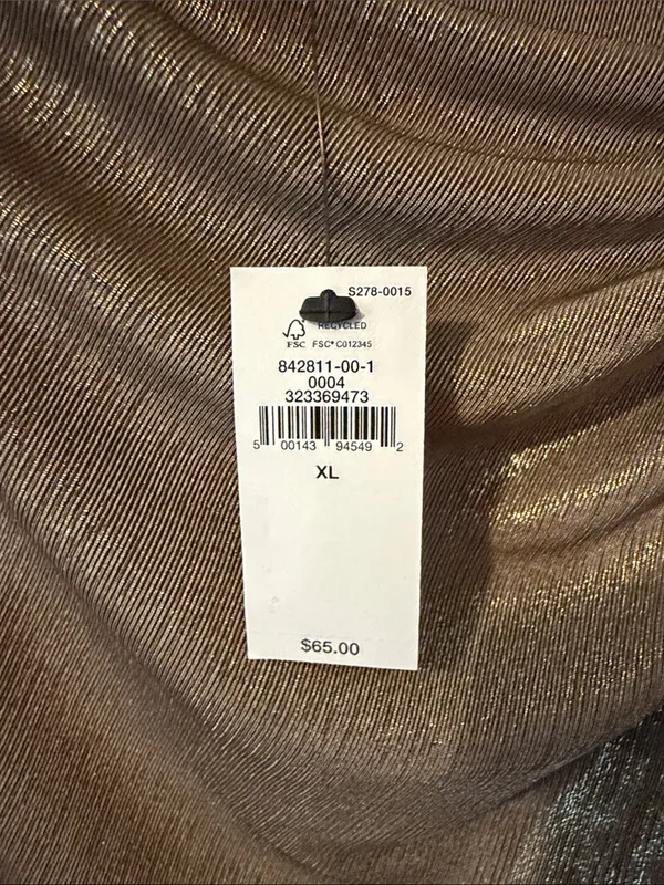 Banana Republic Metallic Taupe Sleeveless Drape Top - Image 2