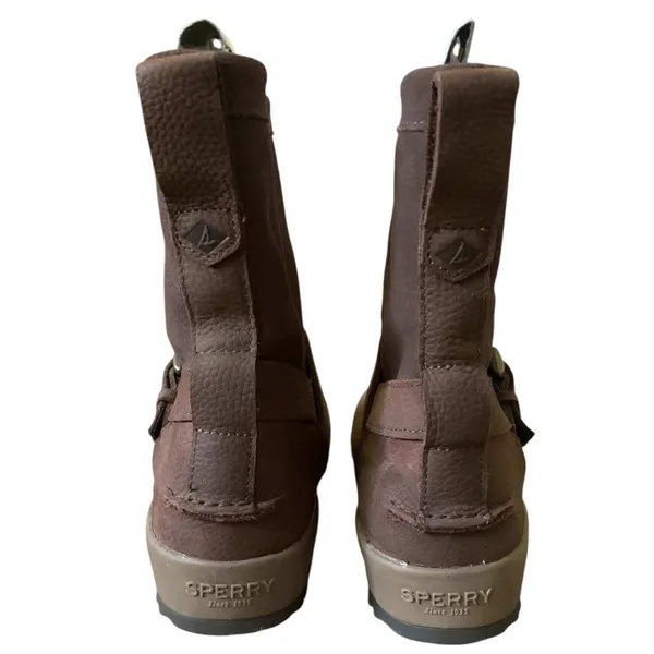 Sperry Maritime Repel Boots Women 9 Brown Waterproof Thinsulate Suede Gorpcore - Image 3
