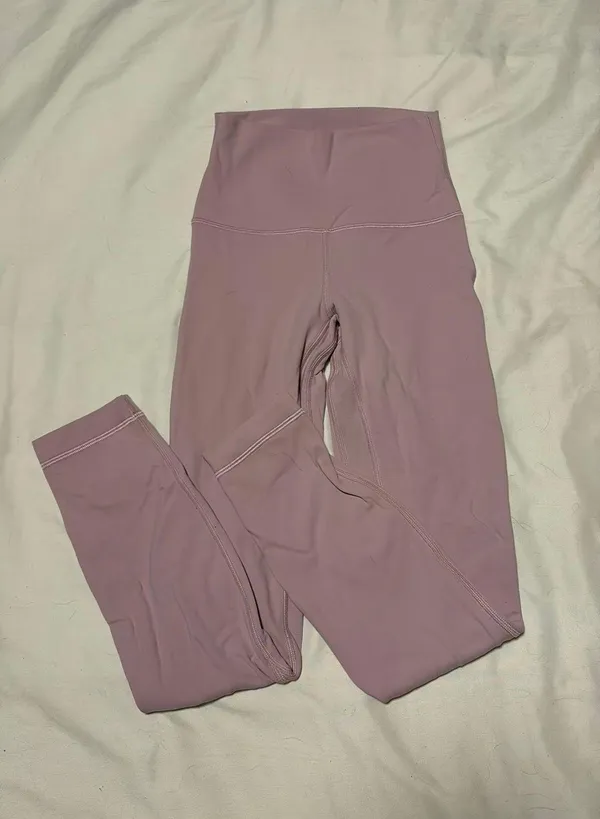 Light Pink Lululemon Align Leggings - Image 3