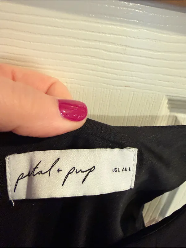 Petal & Pup Black Ruffle Maxi Dress - Image 8