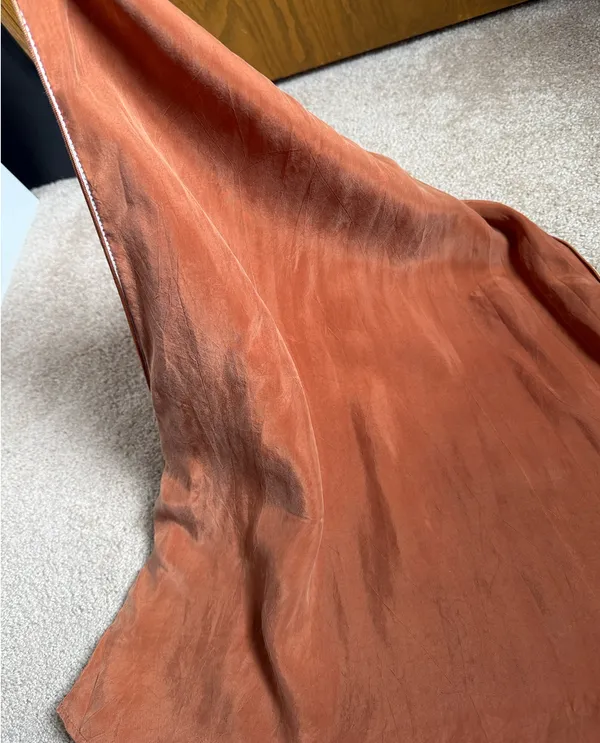Tribe Kelley Rust Surf Mini Rayon Dress With Side Stripe. Size Medium - Image 10