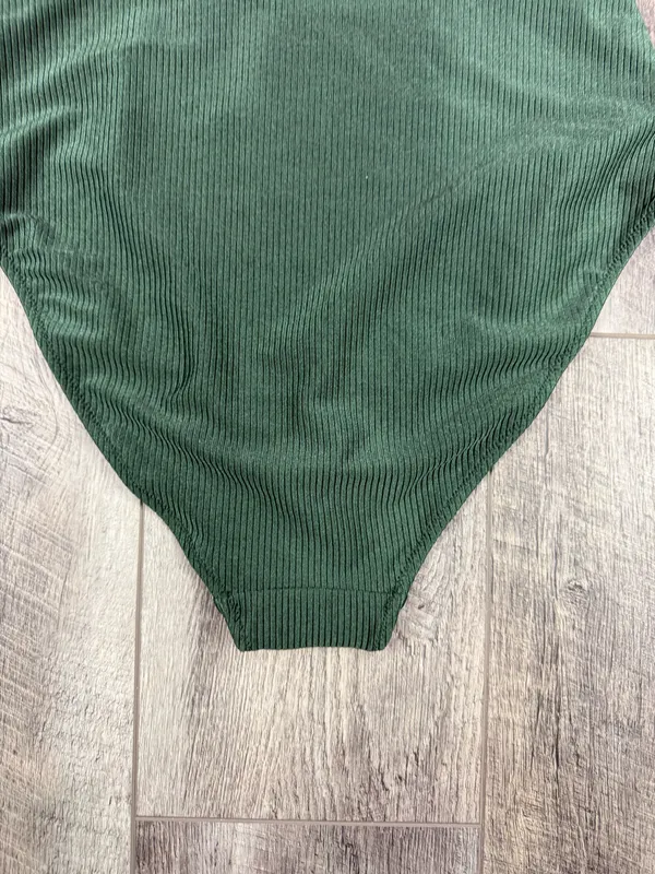 Aerie Olive Ribbed One Piece Swimsuit - Image 7